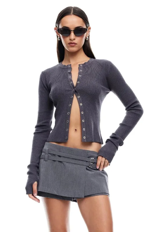 LIONESS Ivy League Top Charcoal