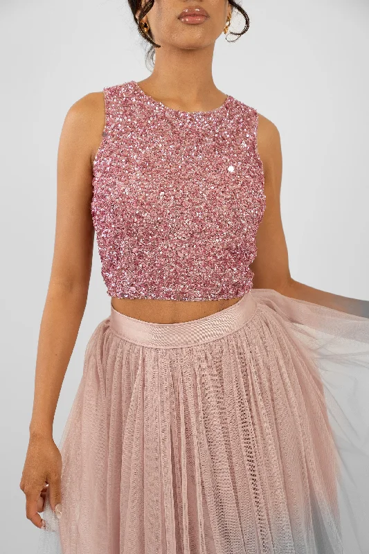 Picasso Pink Sequin Top