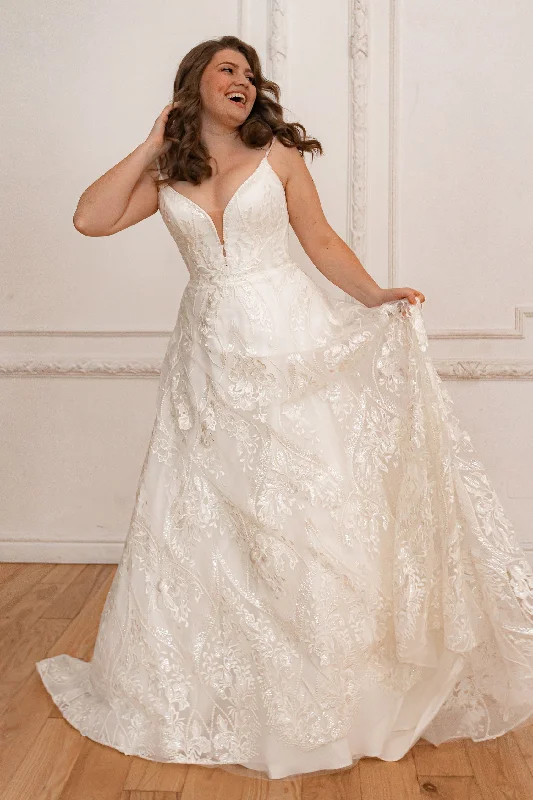 Plus Size Lace Wedding Dress Wakanda