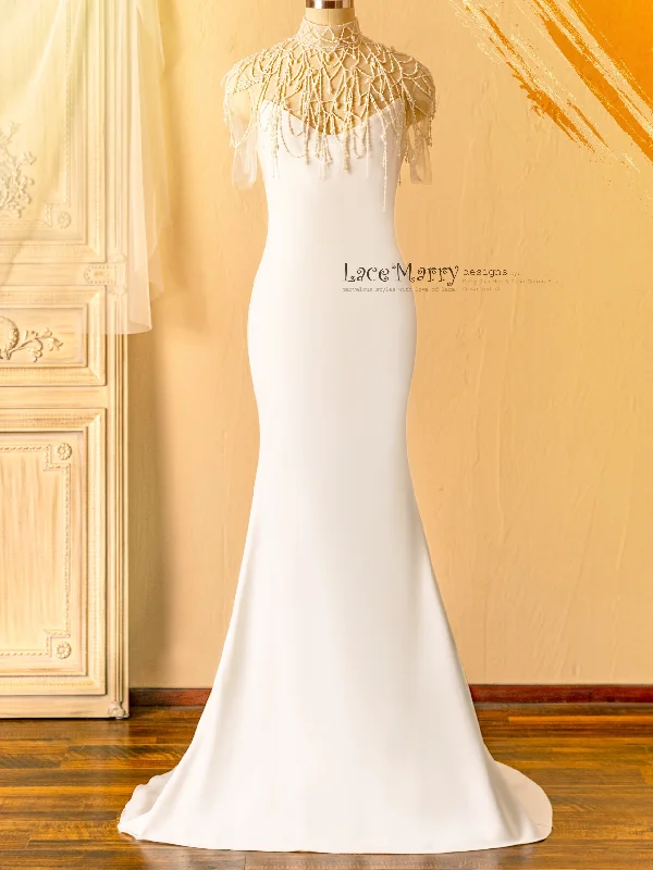 ANYA / Fitted Wedding Dress with Amazing Beading Detail