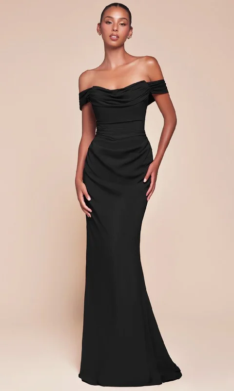 Ladivine 7433 - Sash Chiffon Long Gown