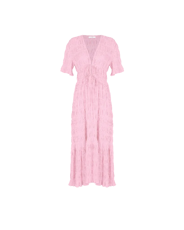 MIRELLA V-NECK DRESS PALE PINK