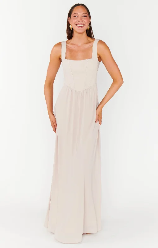 Nina Maxi Dress ~ Show Me the Ring Crisp