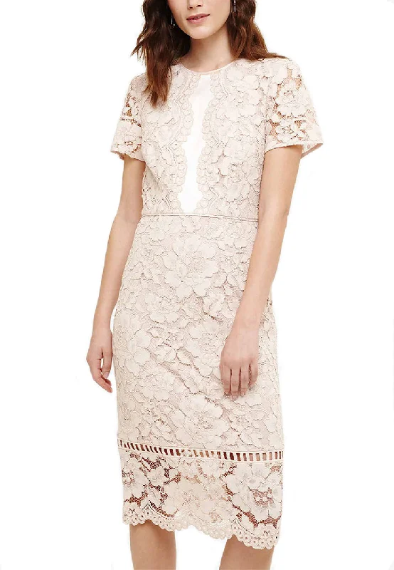 Nude Darena Lace Midi Dress