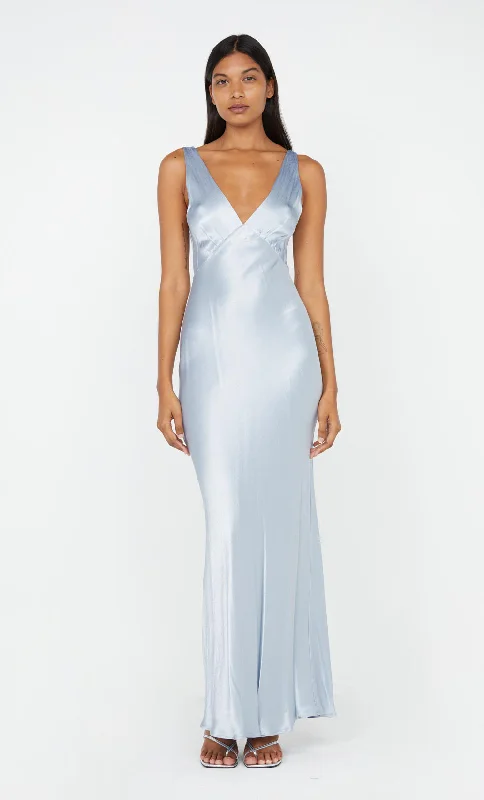 MOON DANCE VERONA MAXI DRESS - DUSTY BLUE