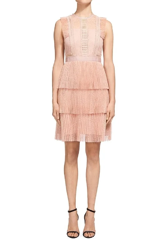 Blush Anouk Frill Pleated Lace Dress